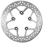 SBS Standard Round Front Left Brake Disc For Kymco Agility City 125 2009-2020 - Silver