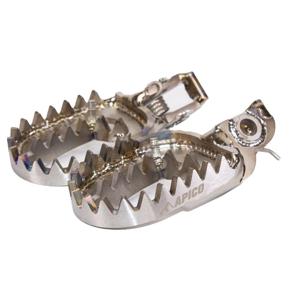 Apico Titanium Foot Pegs For Beta RR 125/250/300 2T 2020-2024, RR 350/390/430/480 4T 2020-2024 Titanium