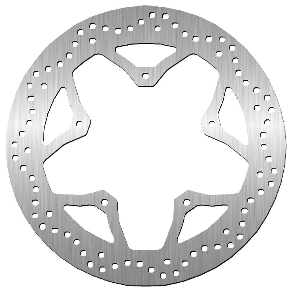 SBS Standard Round Front Brake Disc For Yamaha FZ6 600 N 2004-2008 - Silver