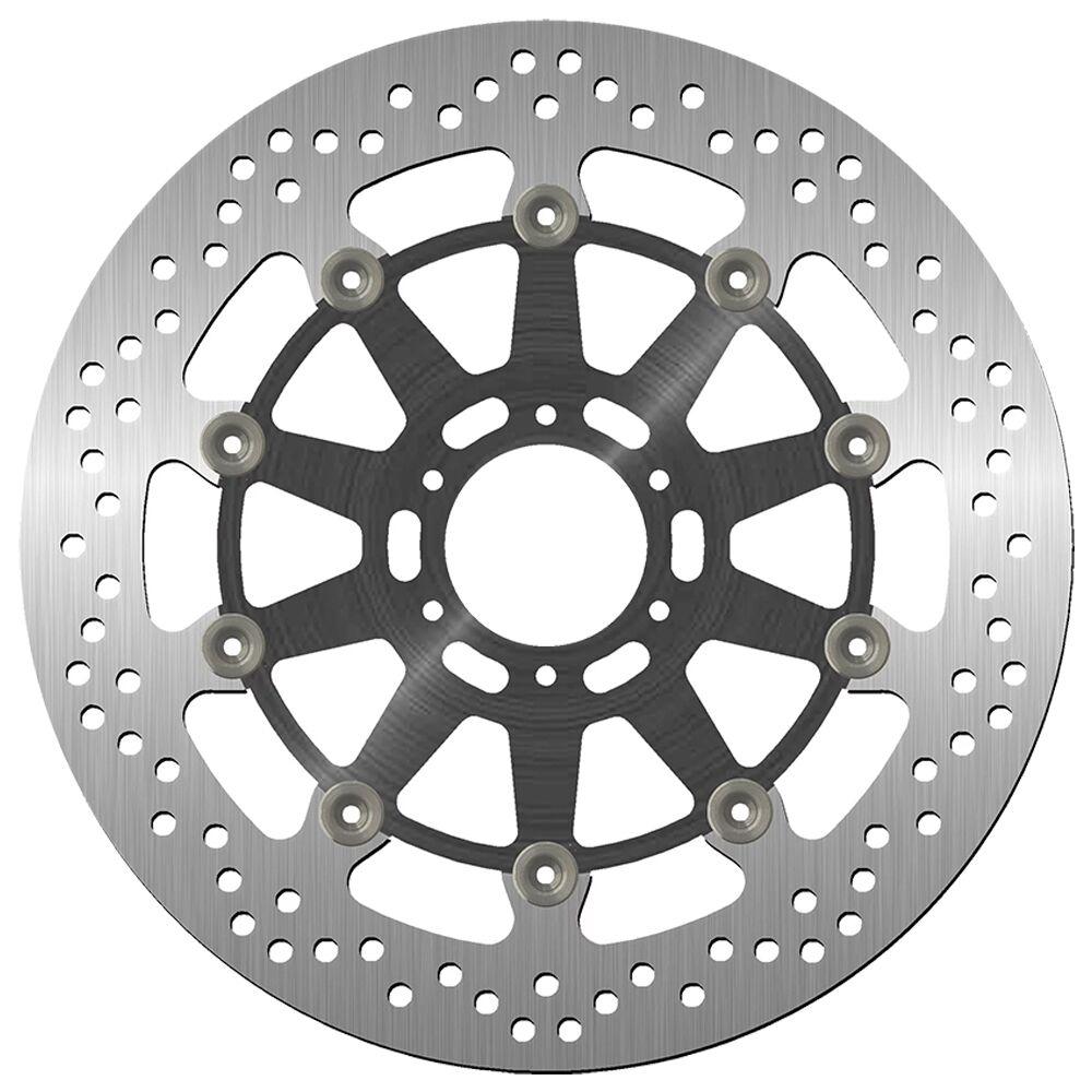 SBS Stainless Steel Front Brake Disc For Laverda 650 Ghost 1996-1998 - Black/Silver