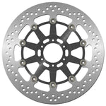 SBS Stainless Steel Front Brake Disc For Laverda 650 Ghost 1996-1998 - Black/Silver