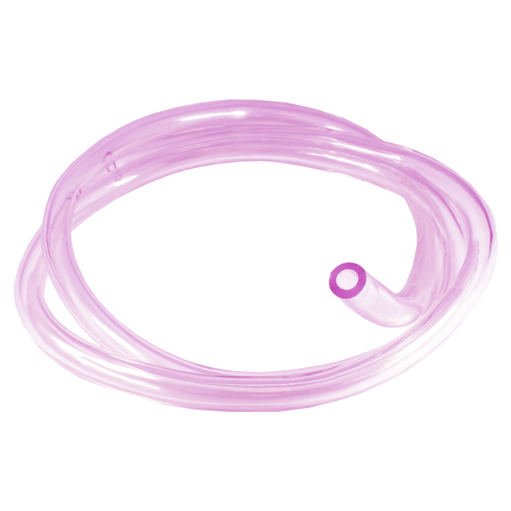 Apico Fuel Pipe 4mm X 7mm Overflow Clear (pink) 1 Meter