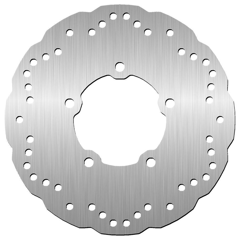 SBS Standard Round Rear Brake Disc For Kymco Downtown 300 I 2016 - Silver