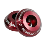 Apico Rear Pro Wheel Spacers For Suzuki RMZ 250/450 2007-2022 Red