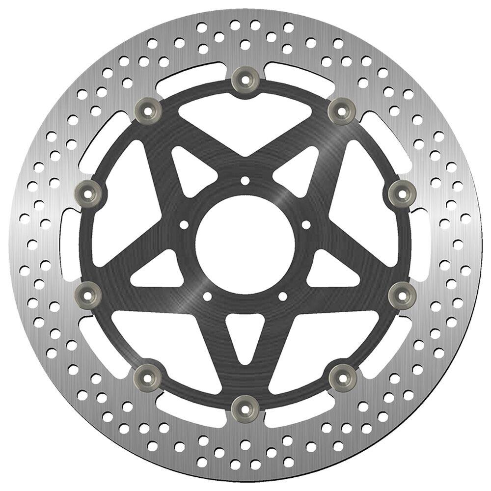 SBS Stainless Steel Front Brake Disc For Ducati Desmosedici 1000 RR 2008 - Black/Silver