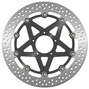 SBS Stainless Steel Front Brake Disc For Ducati Desmosedici 1000 RR 2008 - Black/Silver