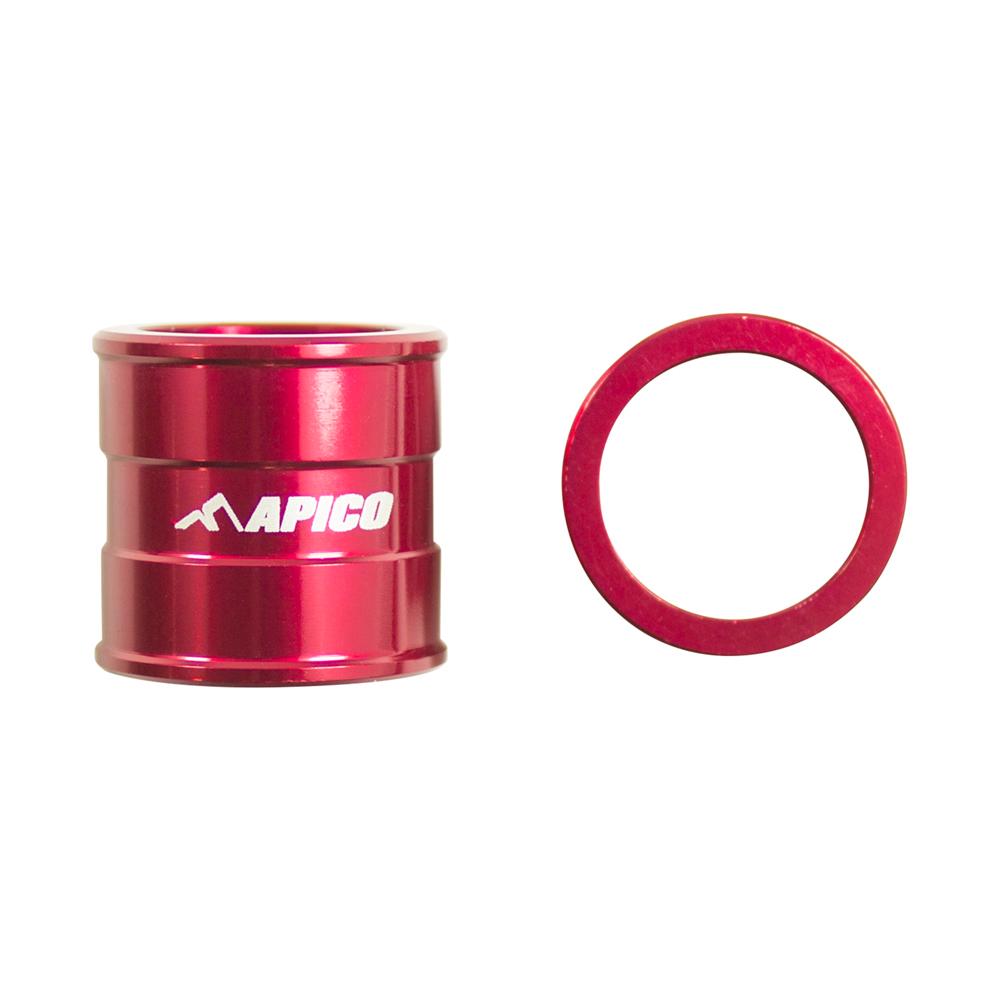 Apico Front Wheel Spacers For Honda CR 125/250 2002-2007, CRF 250/450R 2002-2023, CRF 250/450RX 2017-2023 Red