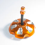 Apico Alloy Fuel Cap For KTM SX/SXF 85-450 2013-2025, Husqvarna TC/FC 85-450 2014-2025, Gas Gas MC/MC-F 85-450 2021-2025 Orange