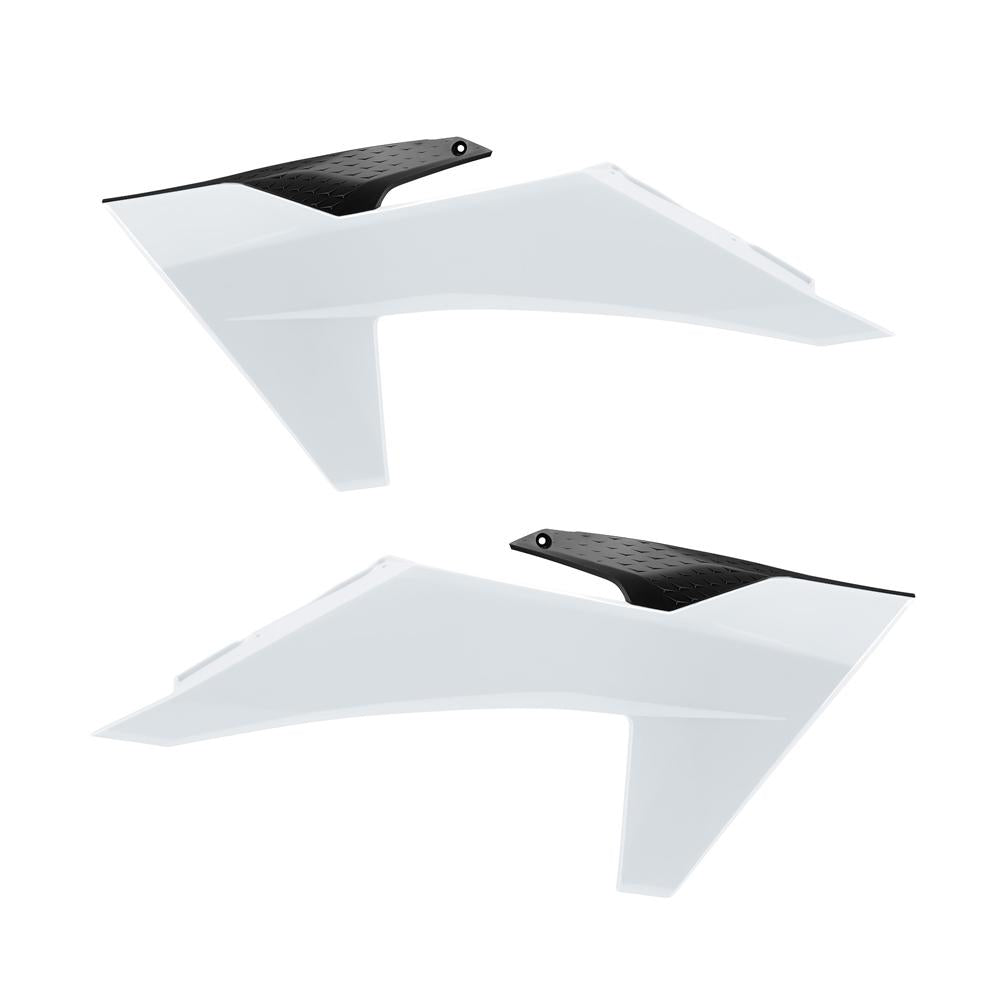 Polisport Radiator Scoops For KTM SX/SXF 2023-2025, EXC/EXC-F 2024-2025 Black/white