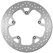SBS Standard Round Front Left Brake Disc For Piaggio Beverly 125 2007-2009 - Silver