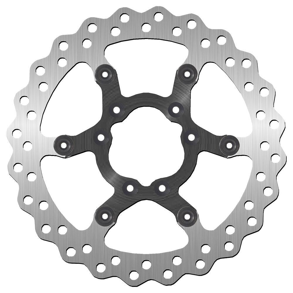 SBS Stainless Steel Front Brake Disc For TM EN 125FI 2021 - Black/Silver