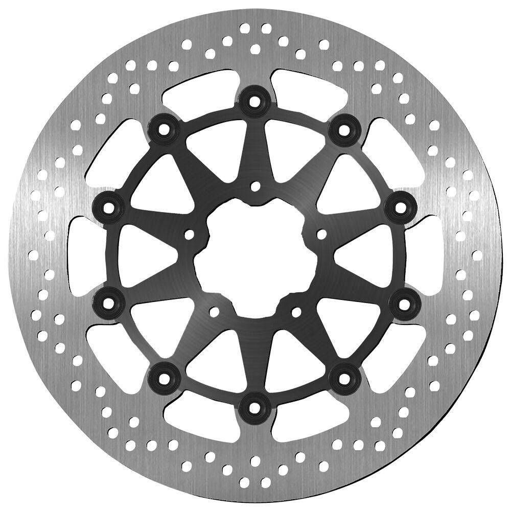 SBS Stainless Steel Front Brake Disc For Suzuki GSX1300R Hayabusa 1999-2007 - Black/Silver