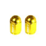 Apico CNC Aluminium Valve Cap 2-pack Yellow