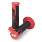 Pro Taper Clamp On Half Waffle Grips Red/black