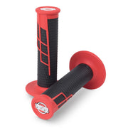Pro Taper Clamp On Half Waffle Grips Red/black