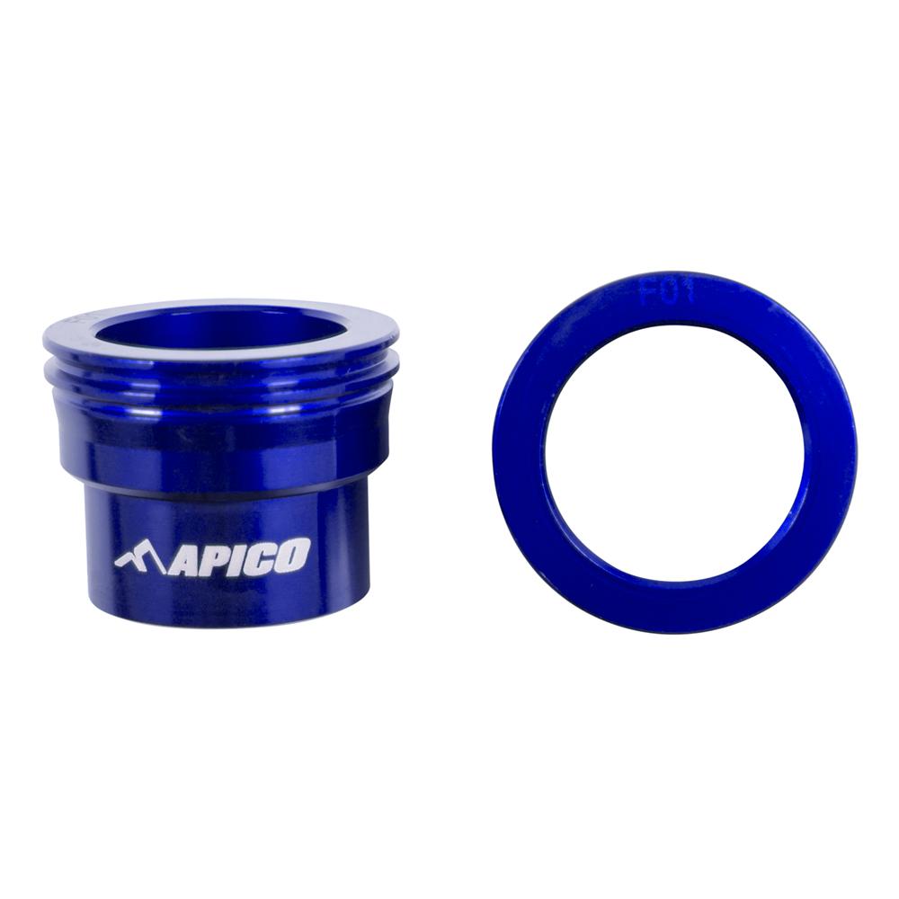 Apico Front Wheel Spacers For Husqvarna TC/FC 125-450 2015-2025, TE/FE 125-501 2016-2025 Blue