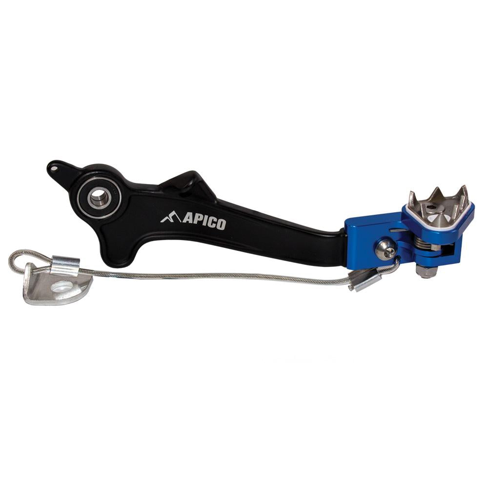 Apico Brake Pedal For KTM 690 Enduro 2011-2019, Husqvarna 701 Enduro 2016-2019 Black/Blue