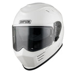 Simpson Venom Solid ECE 22.06 Motorcycle Helmet Gloss White