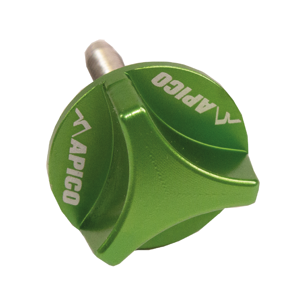 Apico 35mm CNC Air Filter Bolt For Kawasaki KXF250 2021-2023, KXF450 2019-2023, KX 250/450XC 2021-2023 Green