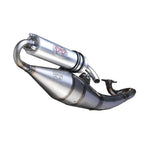 LeoVince Hand Made TT Stainless Steel Full Exhaust System For Piaggio NRG DD 50 LC 2005-2006 - Silver