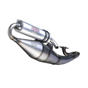 LeoVince Hand Made TT Stainless Steel Full Exhaust System For Piaggio NRG DD 50 LC 2005-2006 - Silver