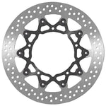 SBS Stainless Steel Front Brake Disc For Yamaha FZ8 N 2010-2014 - Black/Silver