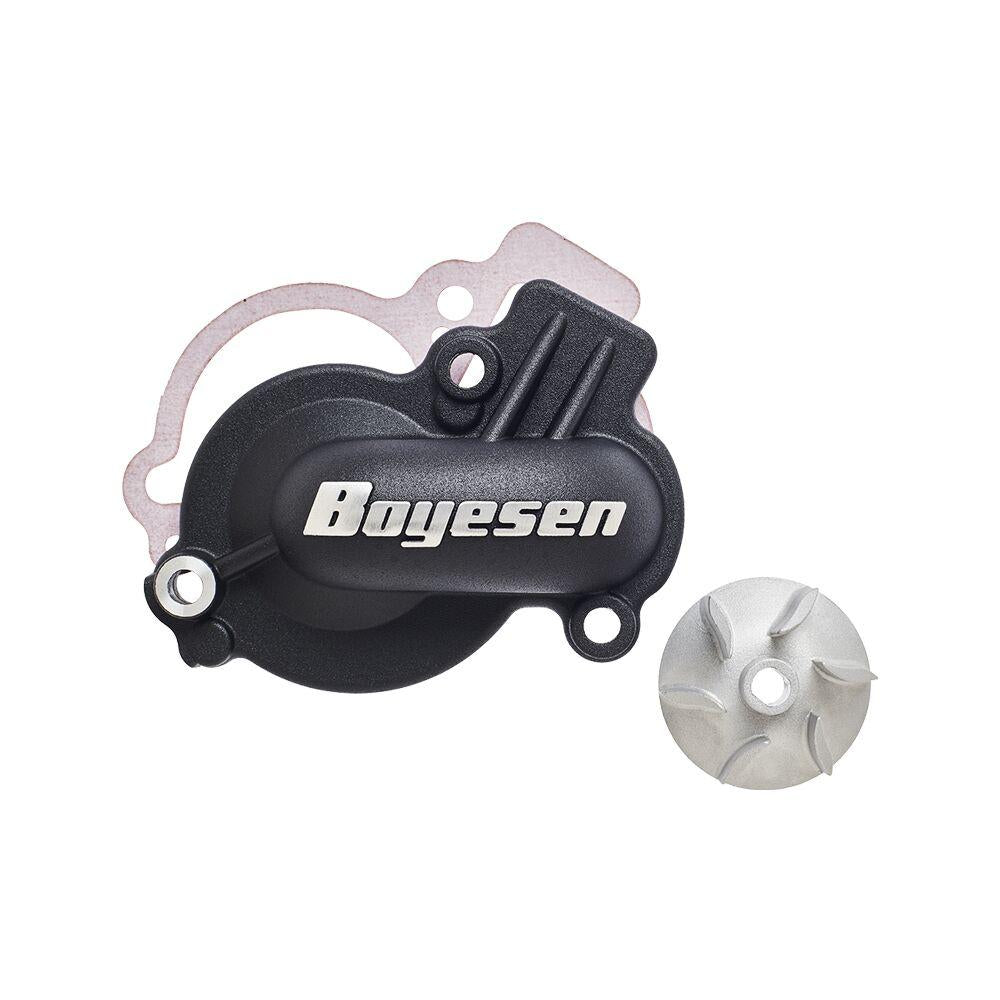Boyesen Supercooler Water Pump Cover & Impeller Kit For Kawasaki KX450 2024-2026 - Black