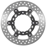SBS Stainless Steel Front Brake Disc For Kawasaki KDX125 SR 1990-2002 - Black/Silver