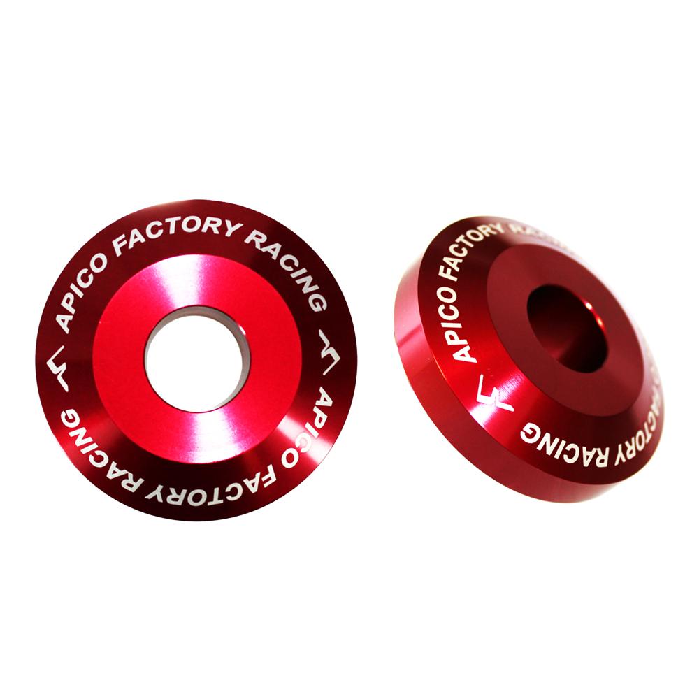 Apico Rear Pro Wheel Spacers For Beta RR 125/250/300 2013-2023, RR 350/390/430/480/520 2013-2023 Red