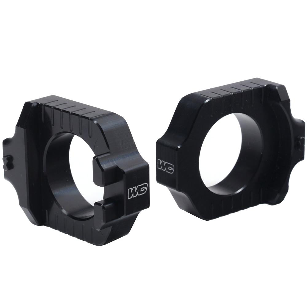 Works Connection Elite Axle Blocks For Yamaha YZF250 2012-2025, YZF450 2010-2025 Black