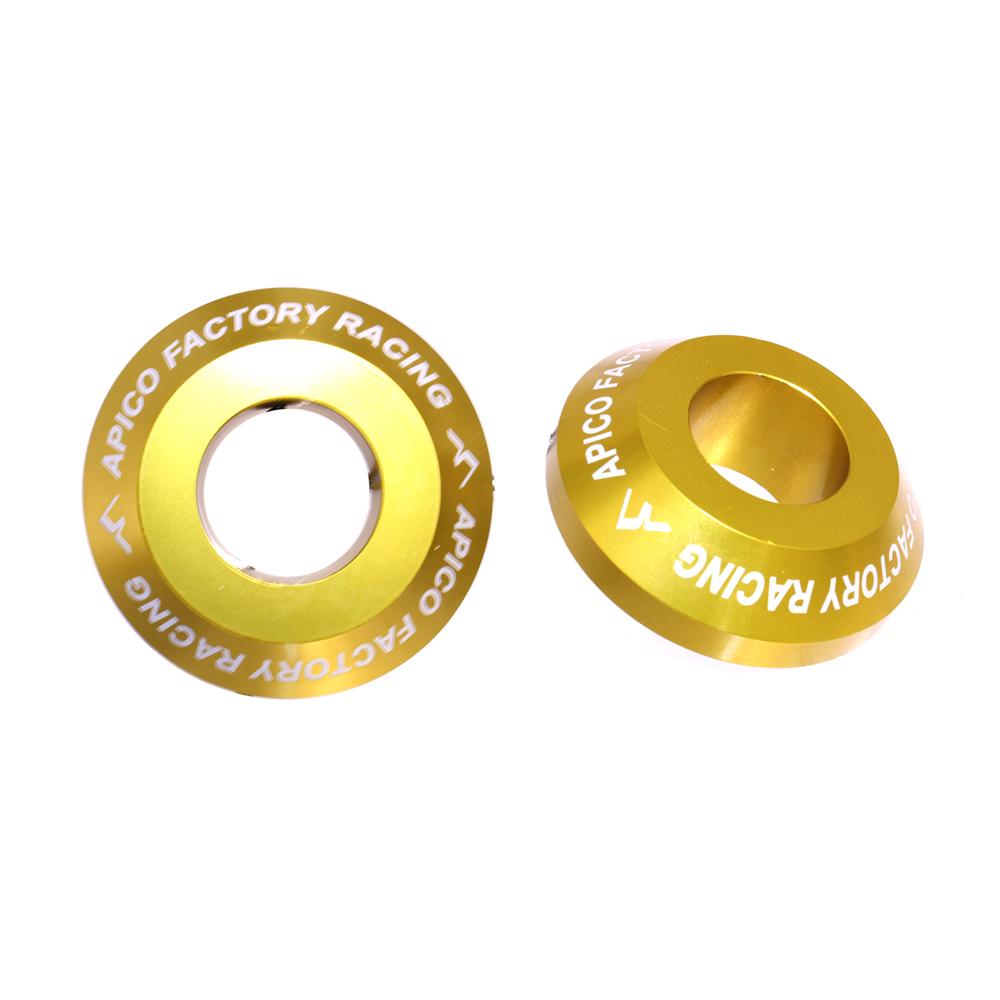 Apico Rear Pro Wheel Spacers For Suzuki RMZ 250/450 2007-2022 Gold
