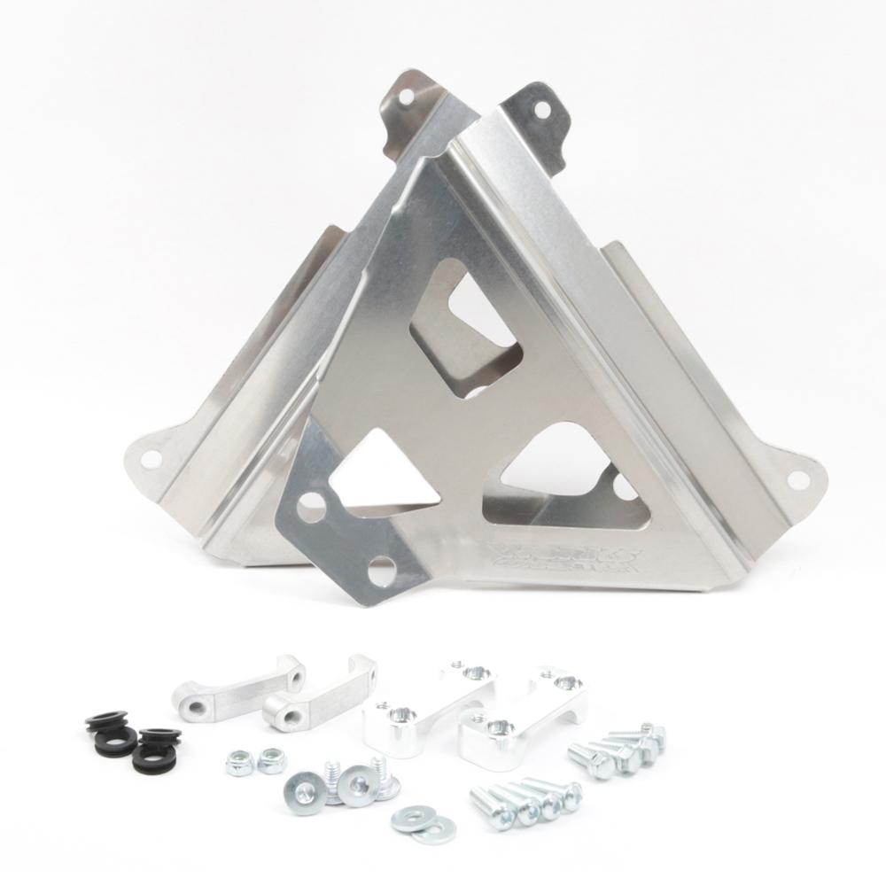 Works Connection Radiator Braces For Yamaha YZF250 2024-2025, YZF450 2023-2025 Silver