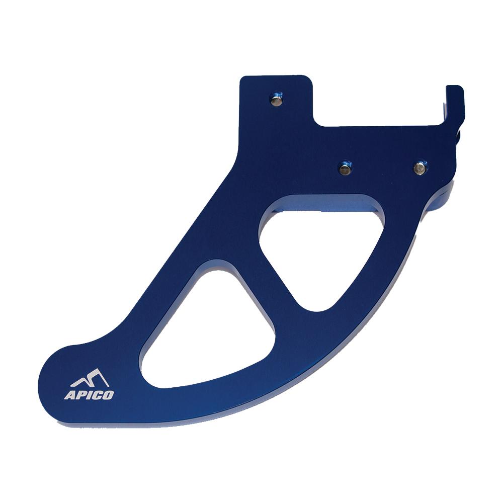 Apico Rear Braktec Brake Disc Guard For Gas Gas EC/EC-F 250/350 2021-2023, Husqvarna  TE 150/300i 2022-2023, FE 250-501 2022-2023 Blue