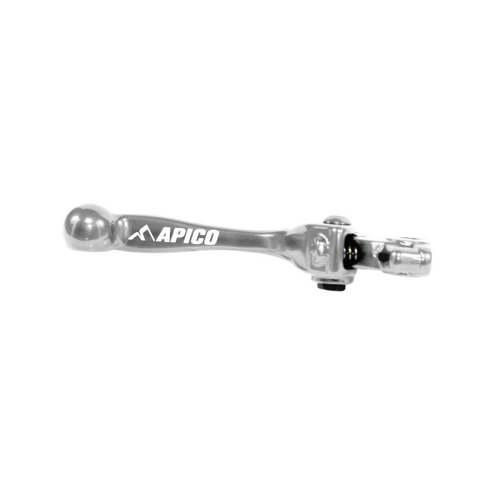 Apico Elite Brake Lever For Kawasaki KXF250 2021-2023, KXF450 2019-2023, KX 250/450XC 2021-2023 Silver
