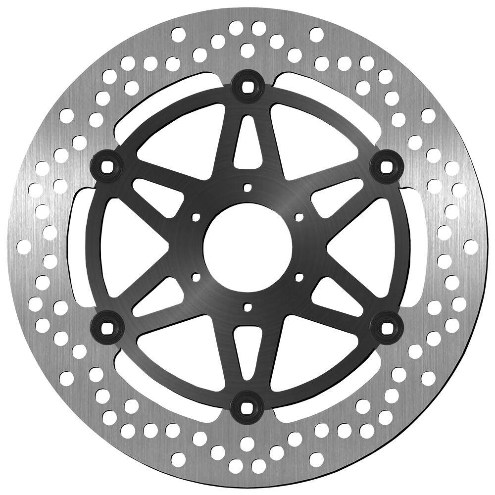 SBS Stainless Steel Front Brake Disc For Honda CB600F Hornet 2000-2006 - Black/Silver