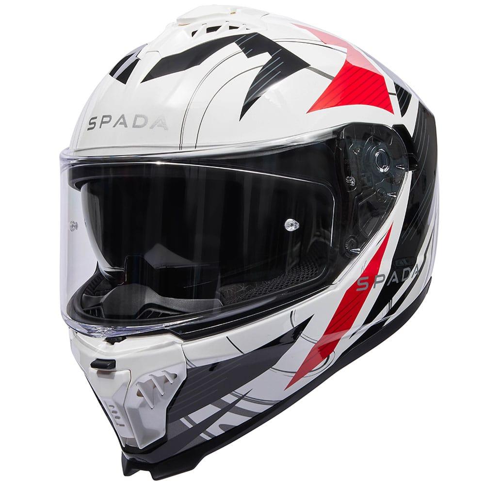 Spada SP18 Strike White Black Red Helmet