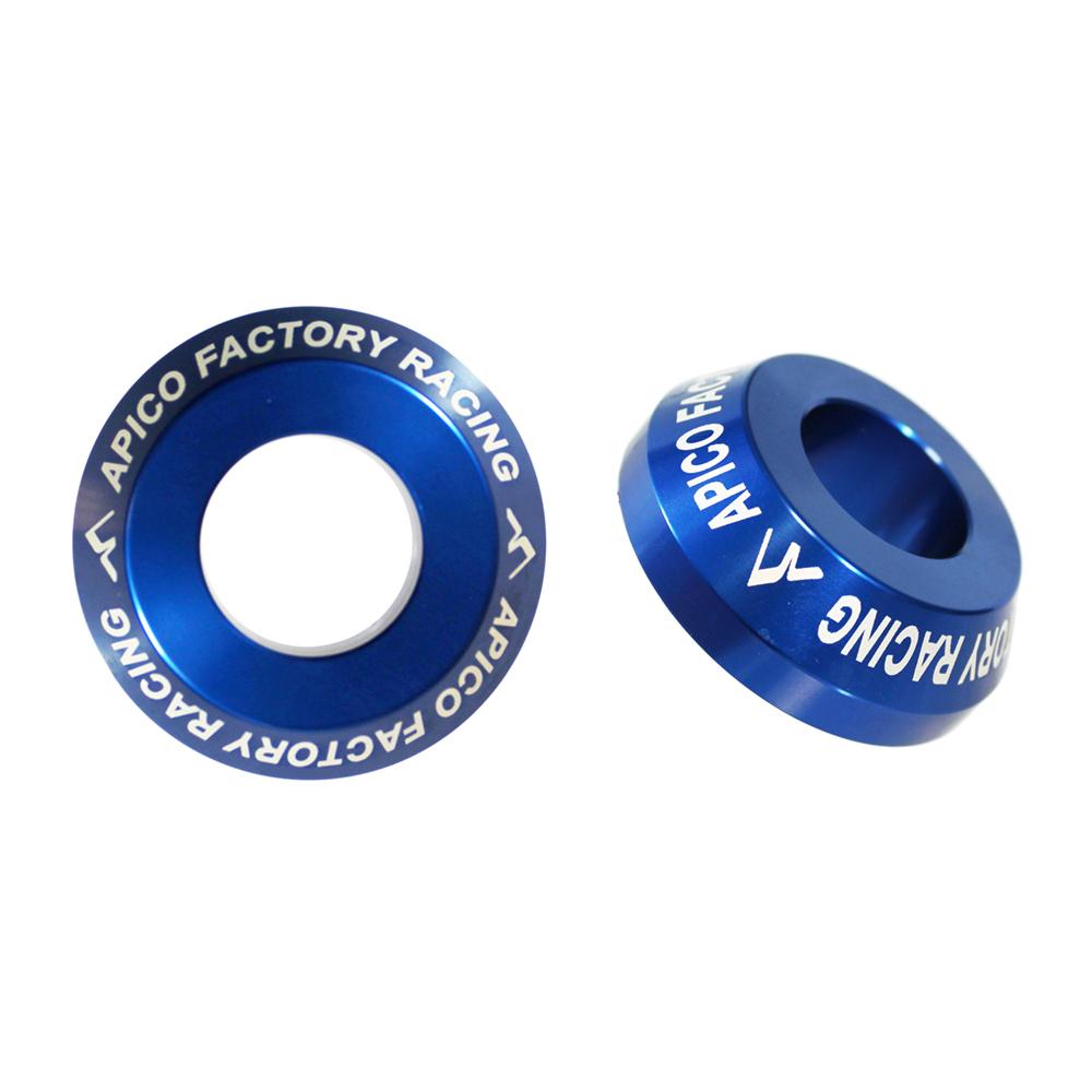 Apico Rear Pro Wheel Spacers For Yamaha YZF 250/450 2009-2025 Blue