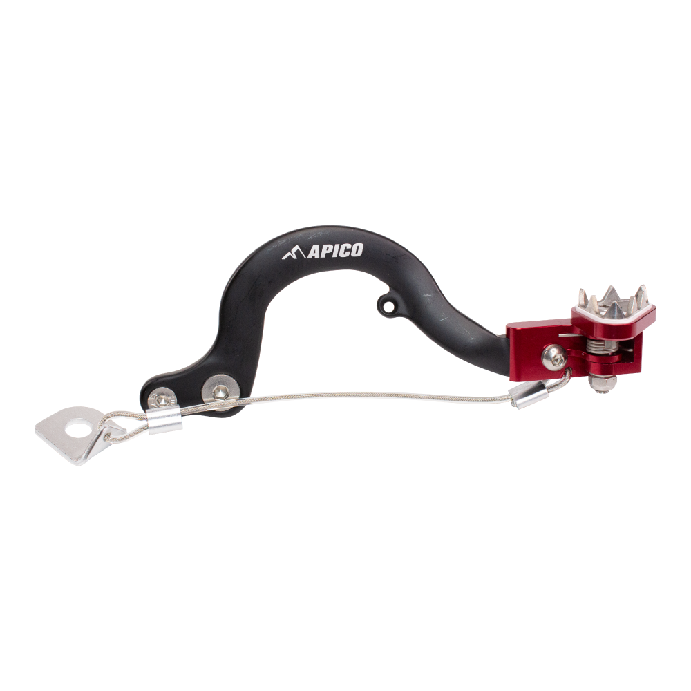 Apico Brake Pedal For KTM SX/SX-E50 2009-2023, Husqvarna TC50/TC-E50 2017-2023, Gas Gas MC50/MC-E5 2021-2023 Black/Red