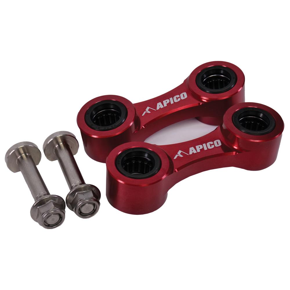 Apico Rear Dog Bone Linkages For Beta Evo 125/200/250/300 2009-2024 Red