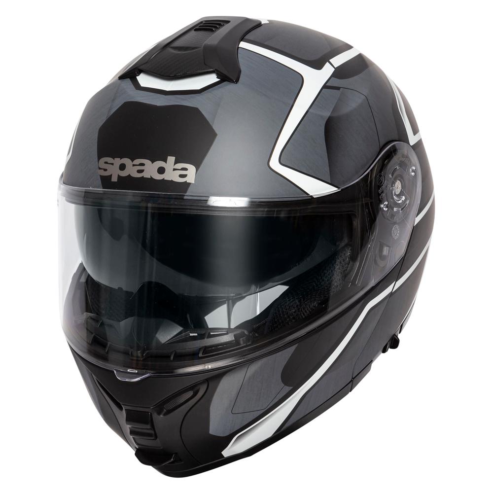 Spada Orion Matt Slate Black White Silver Helmet