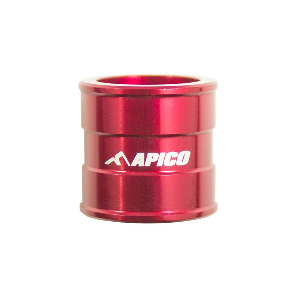 Apico Single Front Wheel Spacer For Honda CRF250X 2004-2019, CRF450X 2005-2018 Red