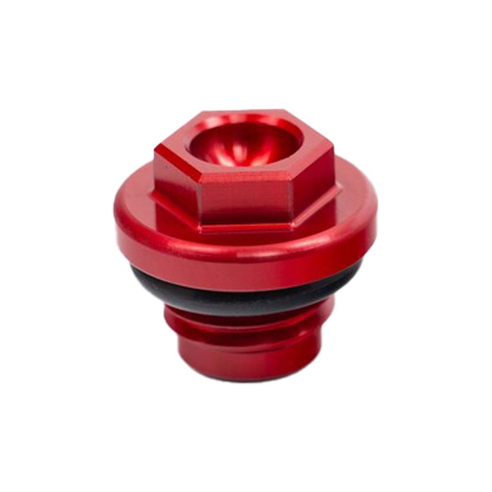 Works Connection Oil Fill Plug For Honda CRF250R 2018-2023, CRF250RX 2019-2023, CRF450R 2021-2022, CRF450RX 2021-2023 Red