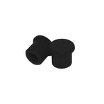 Apico Silicone Push On Trials Valve Caps - Set Of 2 Black