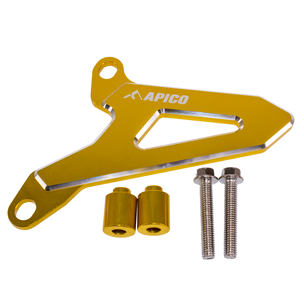 Apico Front Sprocket Cover For Suzuki RM125 1996-2008, RM250 2001-2008 Gold