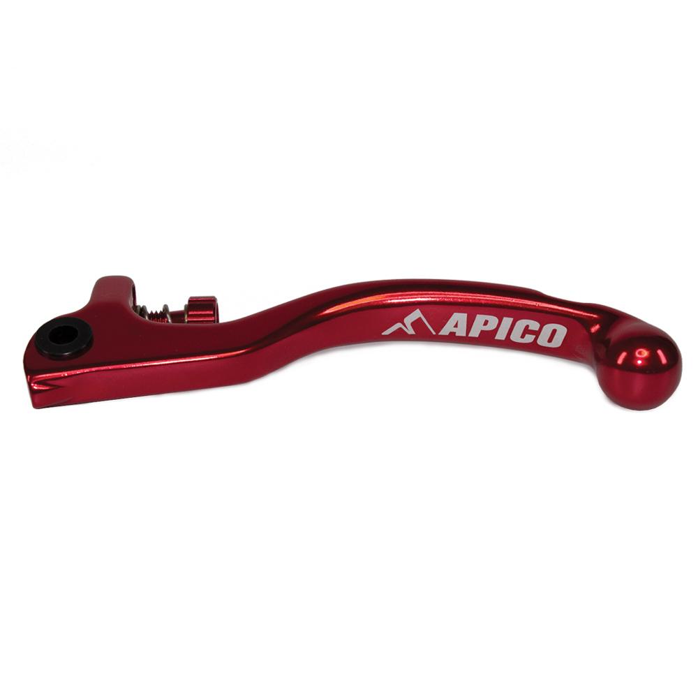 Apico Elite Clutch Lever Forged Trials AJP 2 Hole With Adjuster Red/red Short