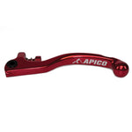 Apico Elite Clutch Lever Forged Trials AJP 2 Hole With Adjuster Red/red Short