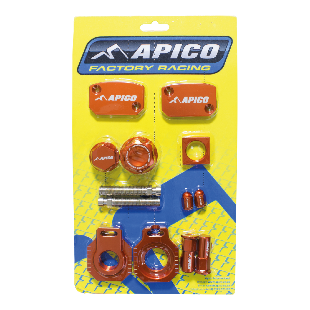 Apico Factory Bling Pack For KTM EXC-TPI 150-300 2014-2023, EXC-F250-500 2014-2023, Husqvarna TE/FE 250-501 2014-2016 Orange