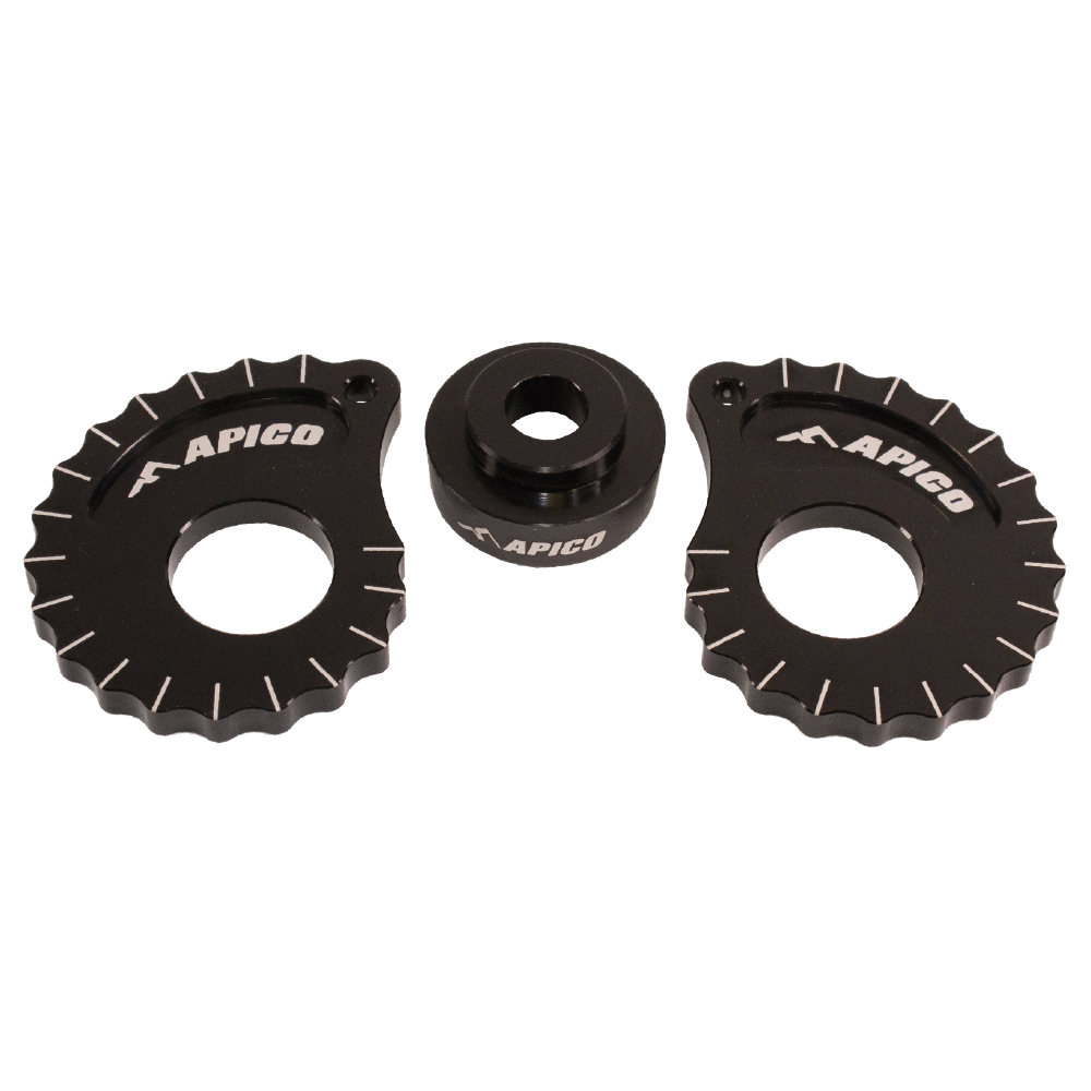 Apico 20mm Snail Cams With Spacer Black