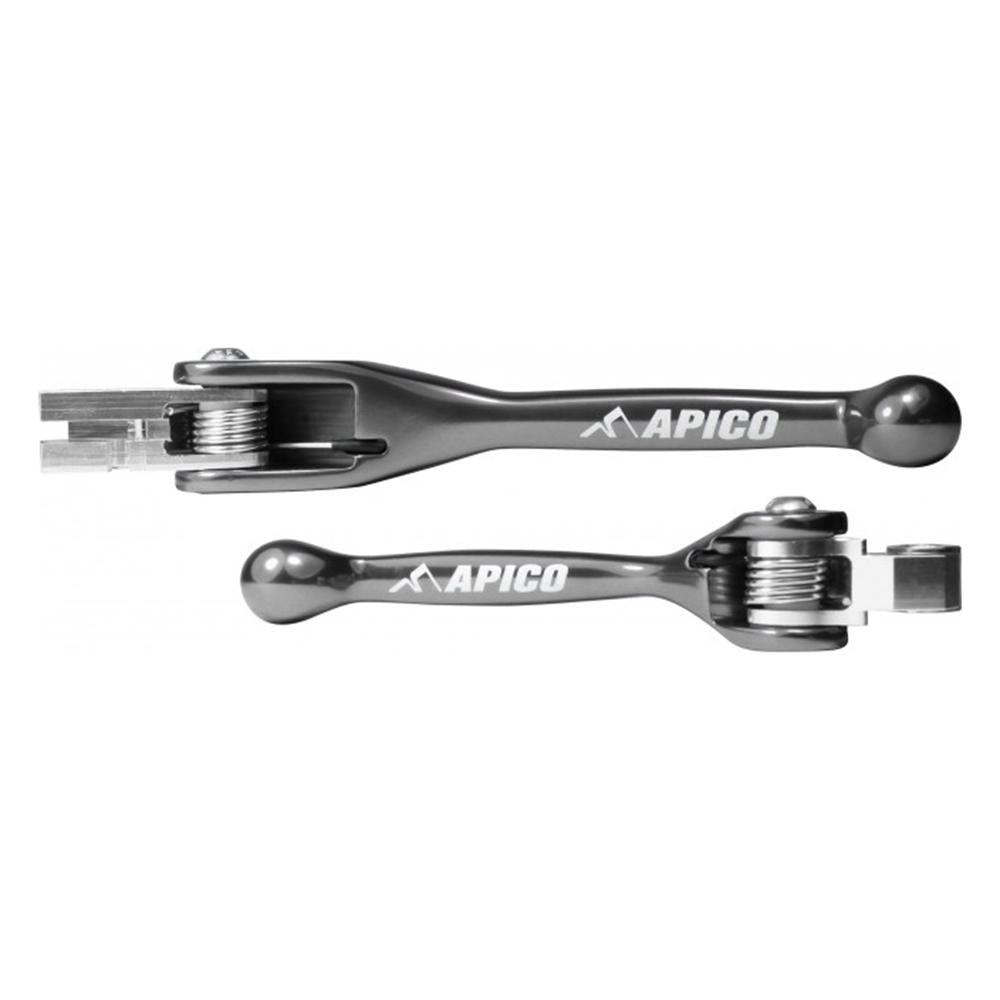 Apico Set Of Flexi Levers For Beta RR 125/250/300 2013-2023, RR 350/500 2012-2023, TM MX 125/250/350/450 2010-2018 Titanium