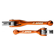 Apico Set Of Flexi Levers For KTM SX 125/150/200 2009-2013, KTM EXC 125/150/200 2009-2013, KTM XC 125/150/200 2009-2013, SXF450 2003-2009-2012 Orange